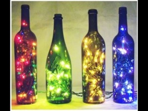 Como fazer uma luminária com garrafa 2