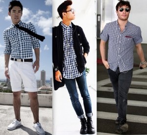 Fotos modelos camisas masculinas xadrez 12
