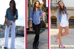 Fotos modelos de camisa jeans feminina 4