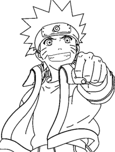 Desenhos para Colorir Pintar do Naruto 3