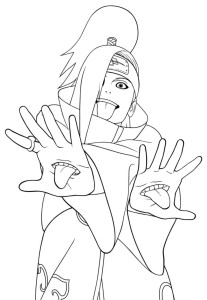 Desenhos para Colorir Pintar do Naruto 7
