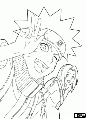 Desenhos para Colorir Pintar do Naruto 8