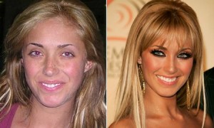 Antes e depois de Mulheres com maquiagem 11