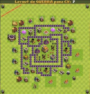 Clash of clans Layout para guerra 2