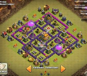 Clash of clans Layout para guerra 9