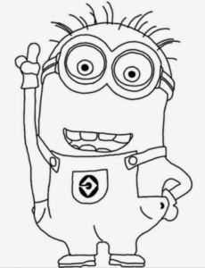 Imagens para colorir desenho dos minions 5