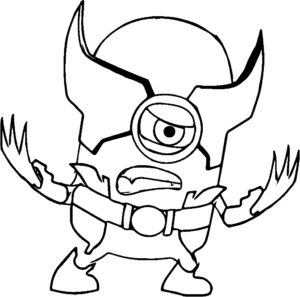 Imagens para colorir desenho dos minions 9