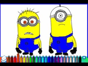 Imagens para colorir desenho dos minions 2