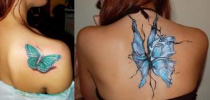 Fotos de Tatuagem Borboleta Nas Costas 2