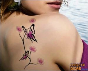 Tatuagem Borboleta Nas Costas