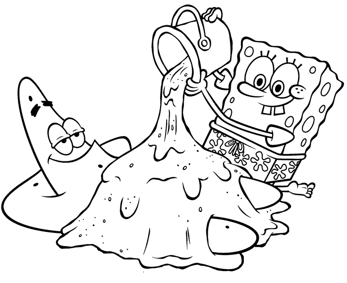 Desenhos para colorir do bob esponja