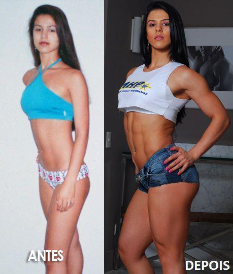 Antes e depois da Academia de Mulheres