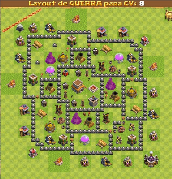 Clash of clans Layout para guerra